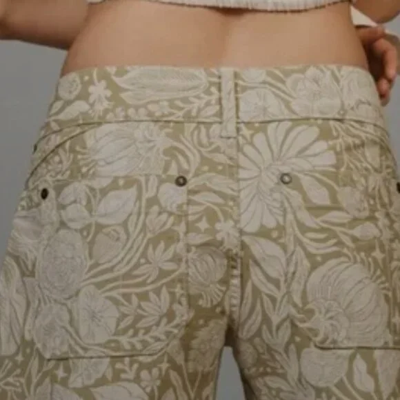 Pilcro Printed Botanical Shorts - Picture 3 of 10